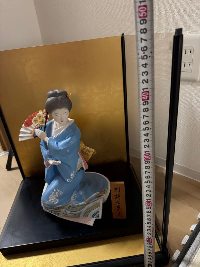 【美品】日本人形　ガラスケース付き