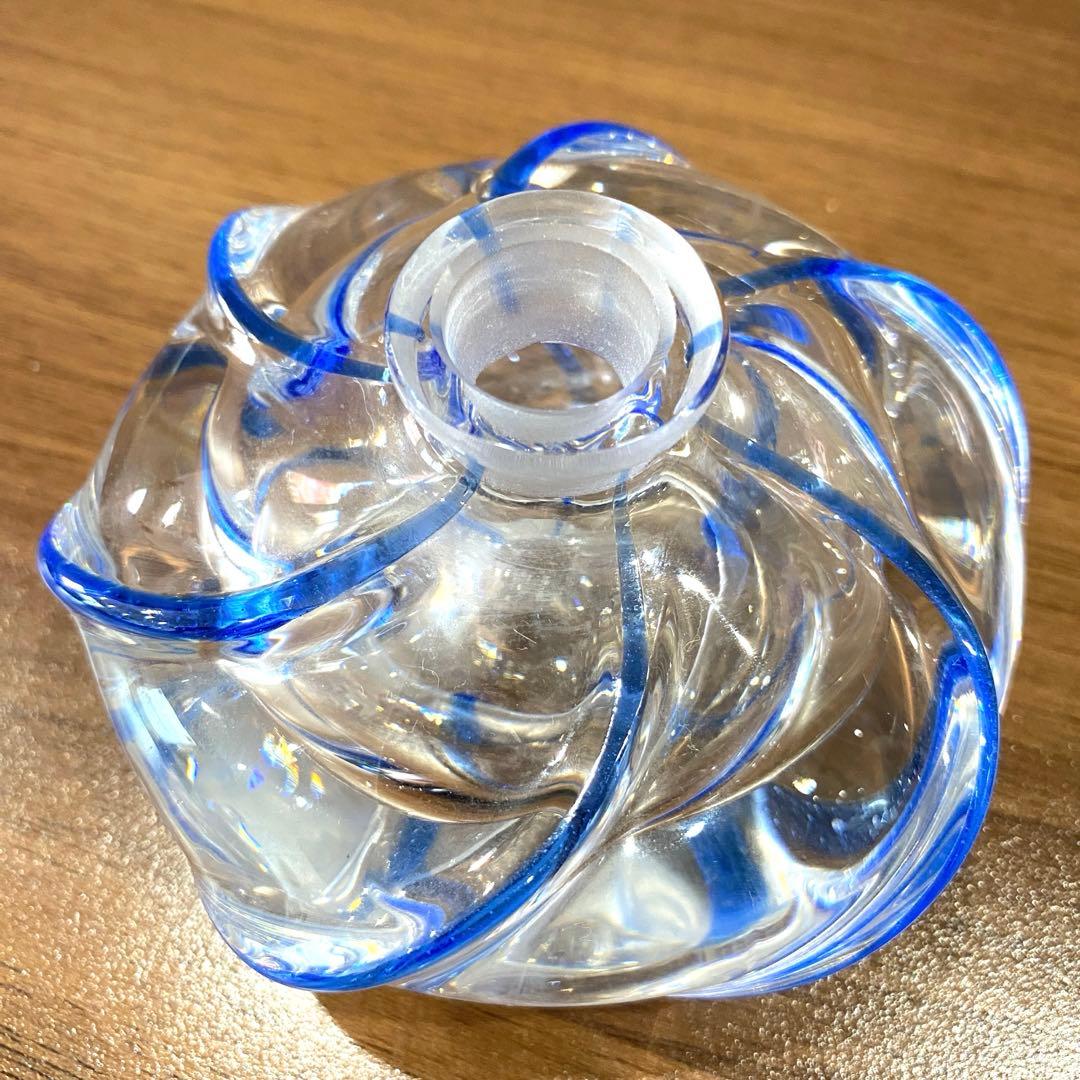 【ボトル瓶】ガラス　香水　ボトル　瓶　クリアガラス　ブルー