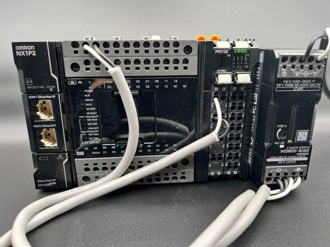 OMRON NX1P2 PLC Set/S8VK/ILM400 通電済 オムロン