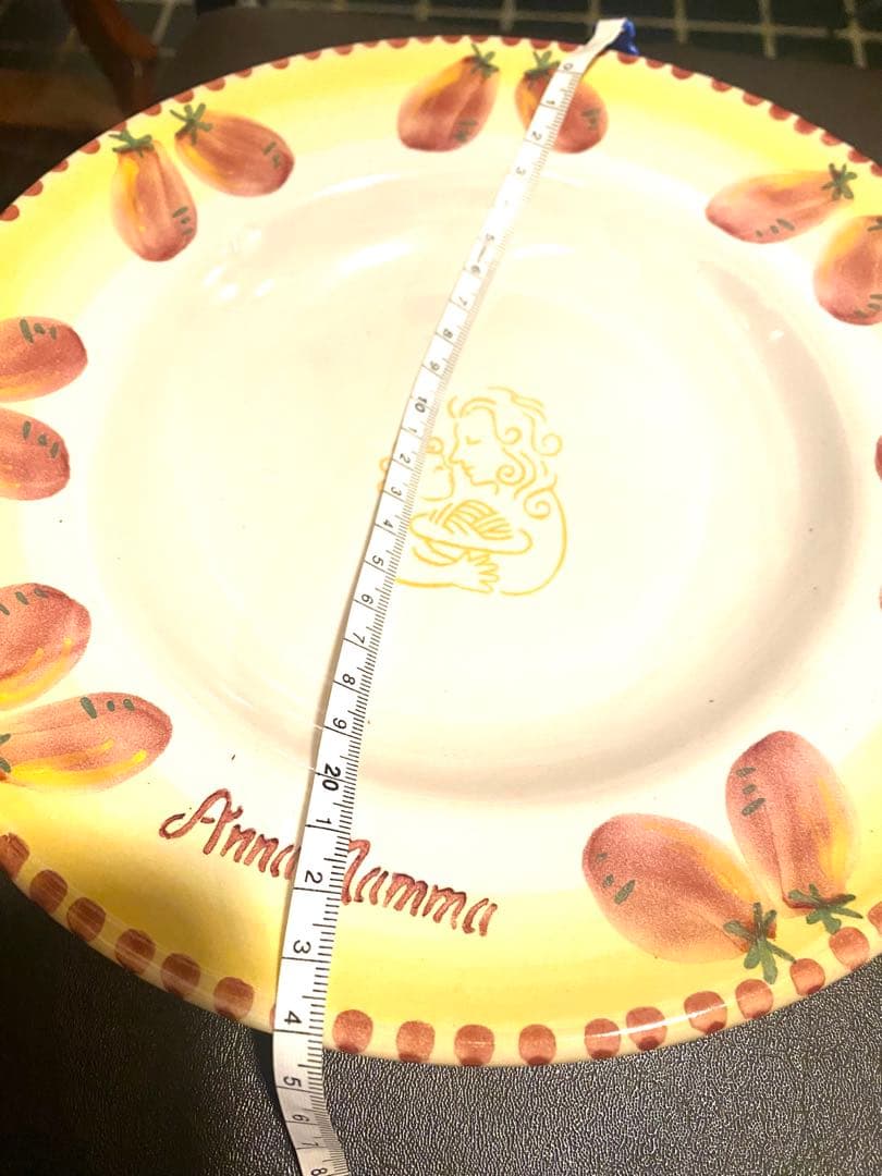 イタリア製絵皿　約24.5cm 2枚組