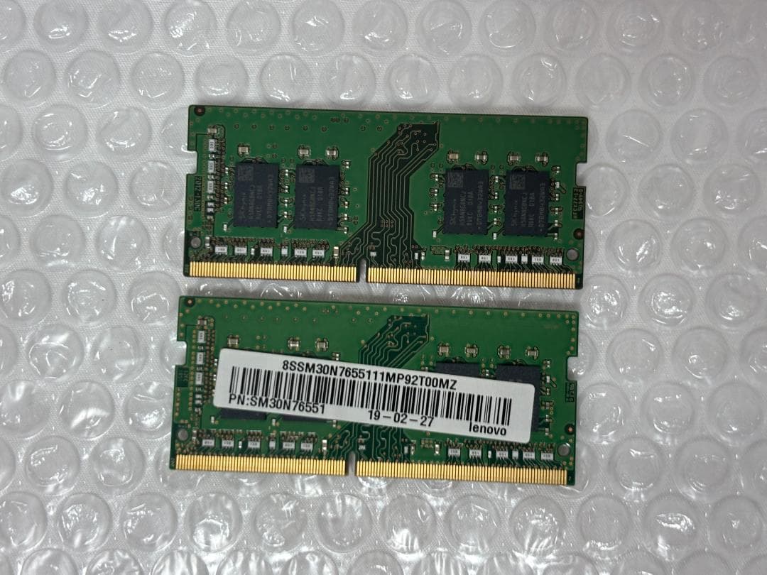 SK Hynix SO-DIMM DDR4-2666 8GB×2枚 計16GB
