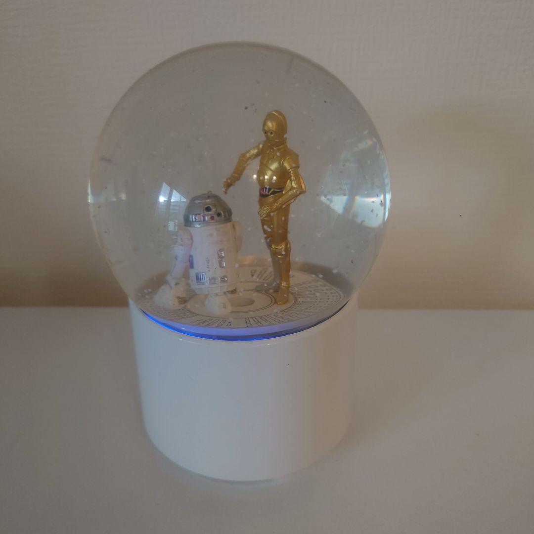 スターウォーズ スノーグローブ スピーカー R2-D2＆C-3PO