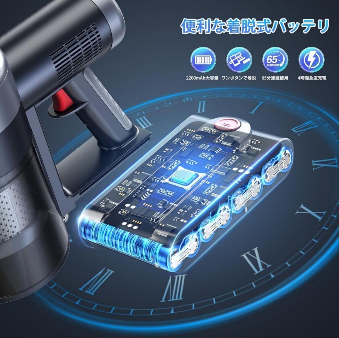 掃除機 コードレス【2026衝撃的デビュー！135Kpa超強力吸引＆業界軽量】