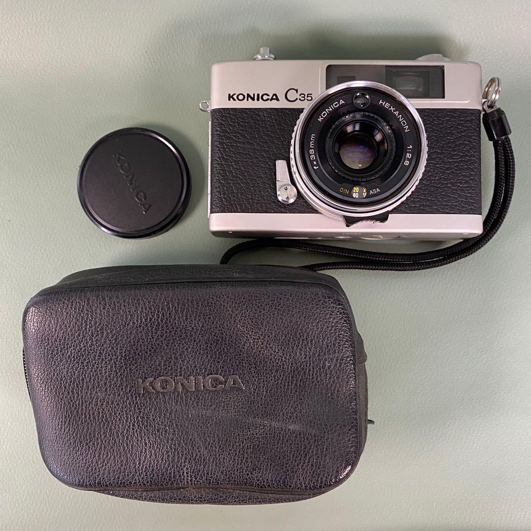 【作動保証1ヶ月】整備済、完動品/ コニカ Konica C35 初期型