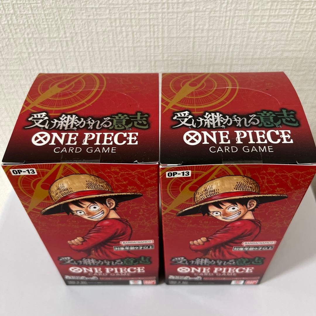 ONE PIECEカードゲーム受け継がれる意志2BOX新品未開封テープ付き