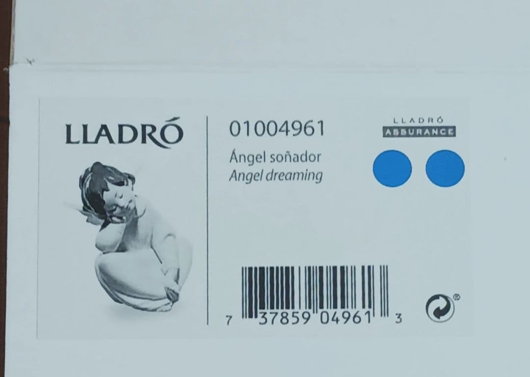 LLADRÓ 天使の考え事 陶磁器製 未使用品