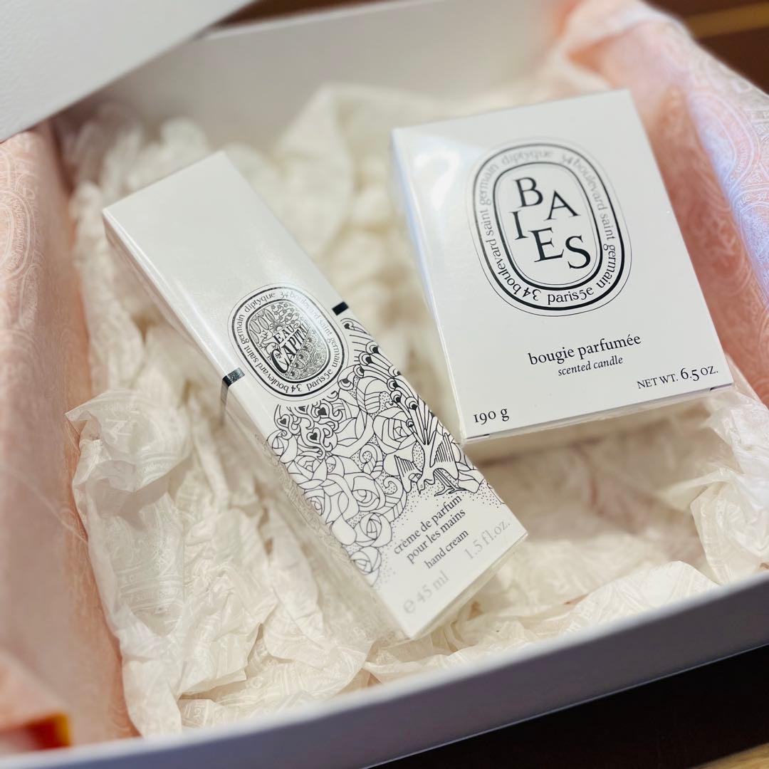 【新品未開封】ディプティック2品 Diptyque キャンドル／ハンドクリーム