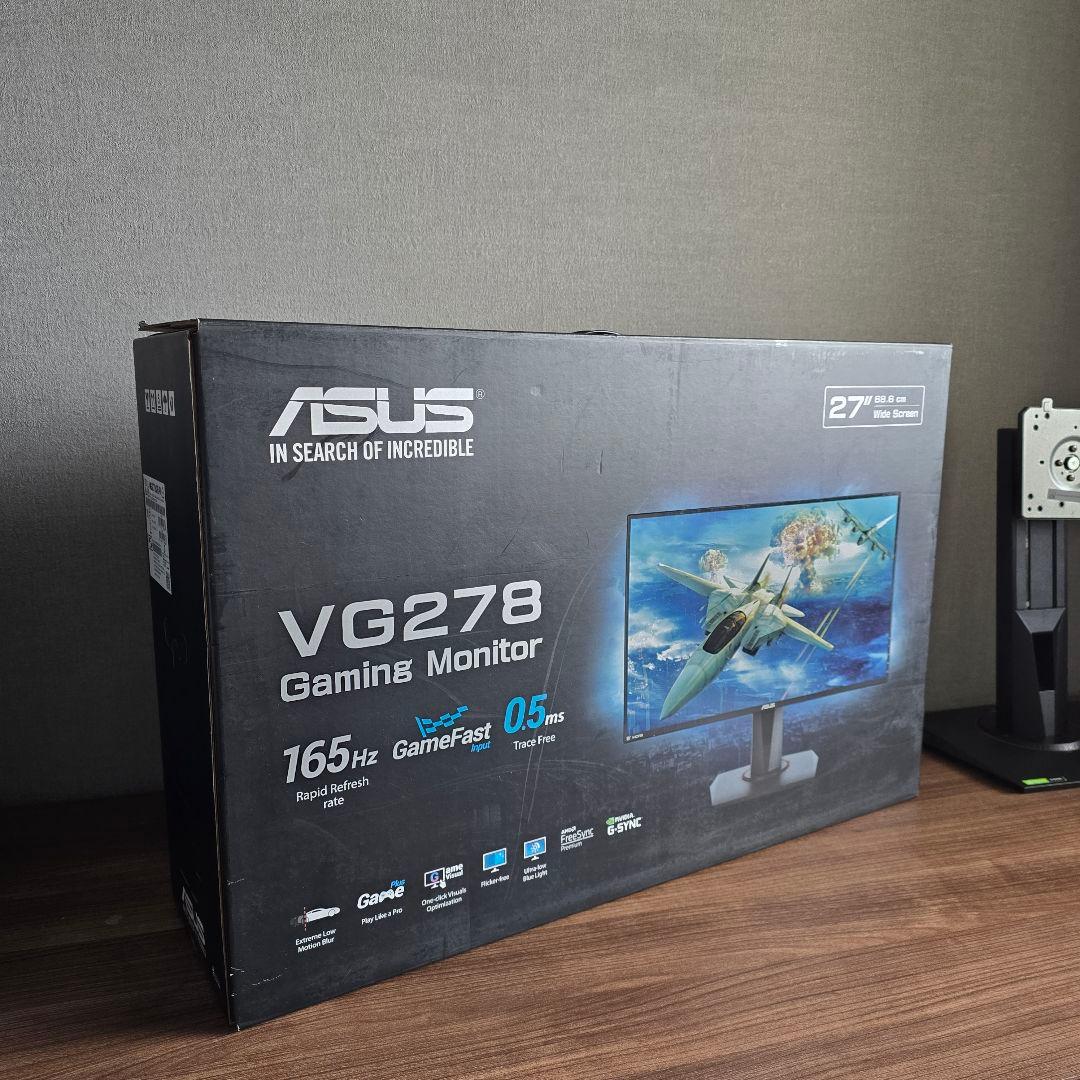 ASUS VG278 27インチ ゲーミングモニター ERGOTRON LX付き