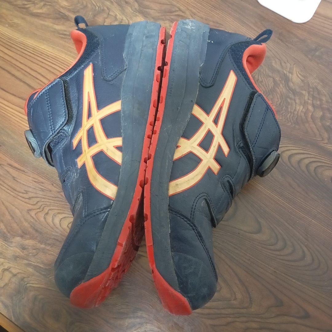 ASICS CP307ア シックス 安全靴 ネイビー/オレンジ BOA