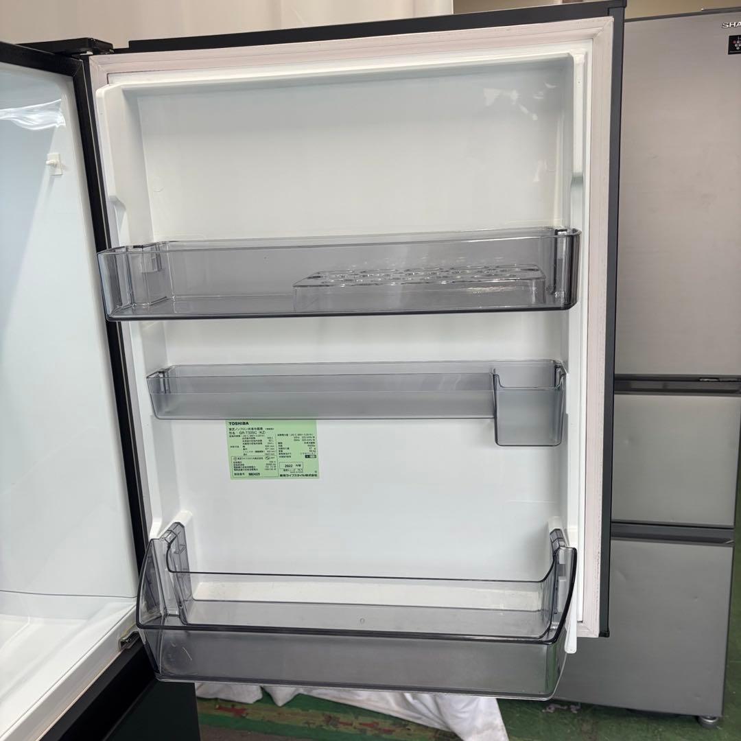★257　冷蔵庫　東芝　大型　黒　300ℓ-400ℓ　綺麗　安い　設置無料