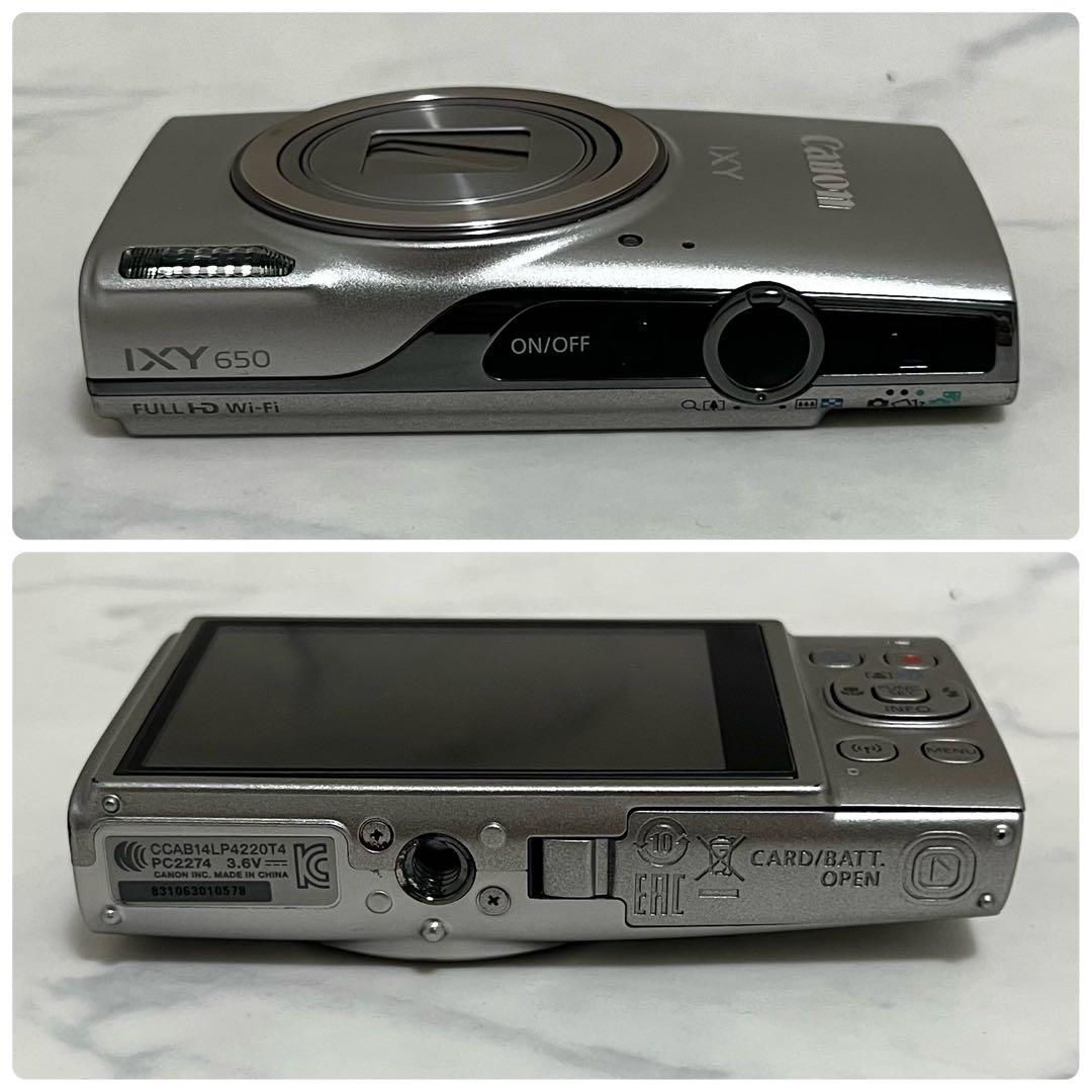 美品 Canon キャノン IXY650 シルバー コンパクトデジタルカメラ