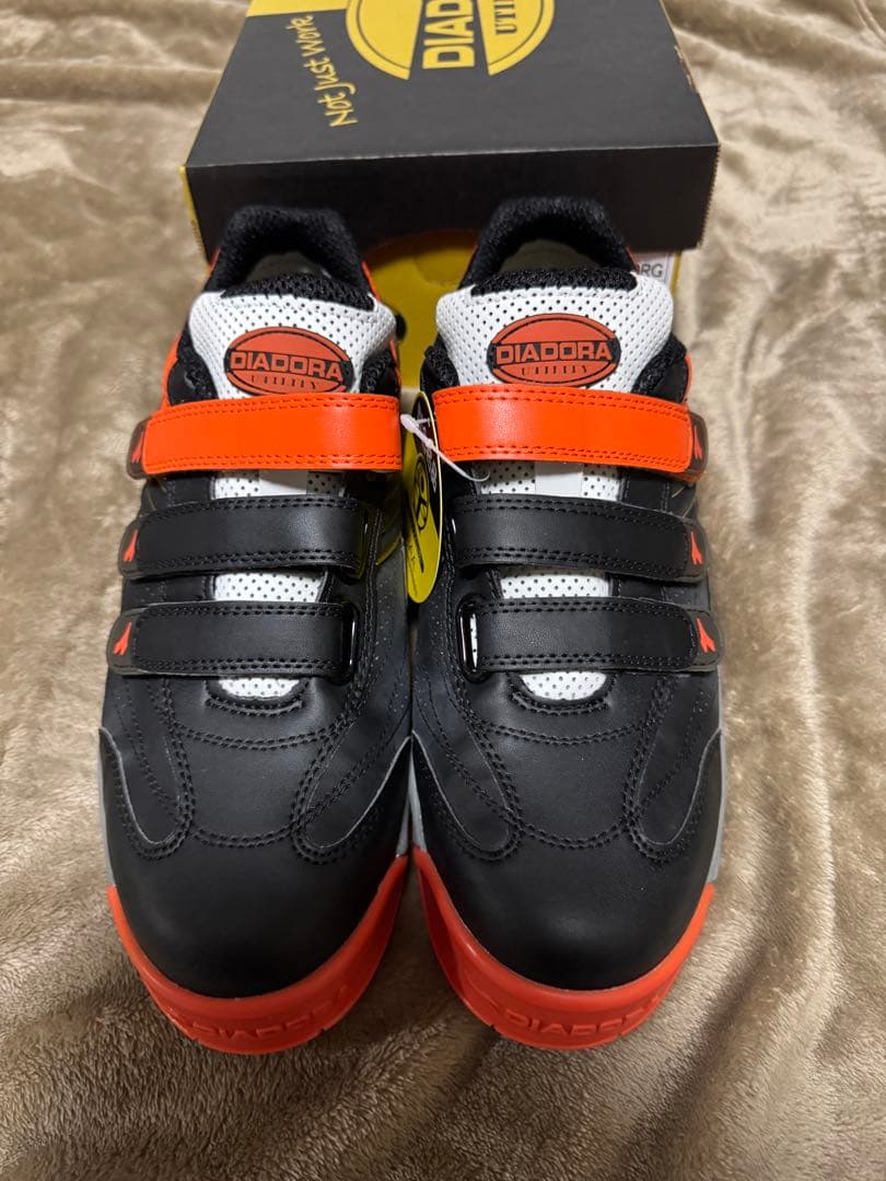 DIADORA RB-27 安全靴 ブラック+オレンジ 26.5cm