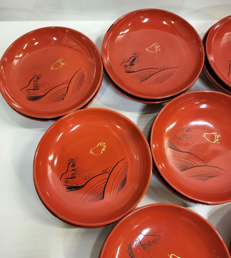 漆塗り 木製漆器 小皿 20枚セット ヴィンテージ商品