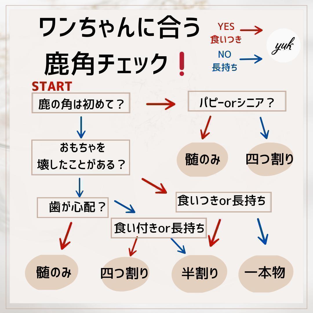 【お試し3本セット】　大型犬用　四つ割り＆半割り＆一本物　犬のおもちゃ　鹿の角