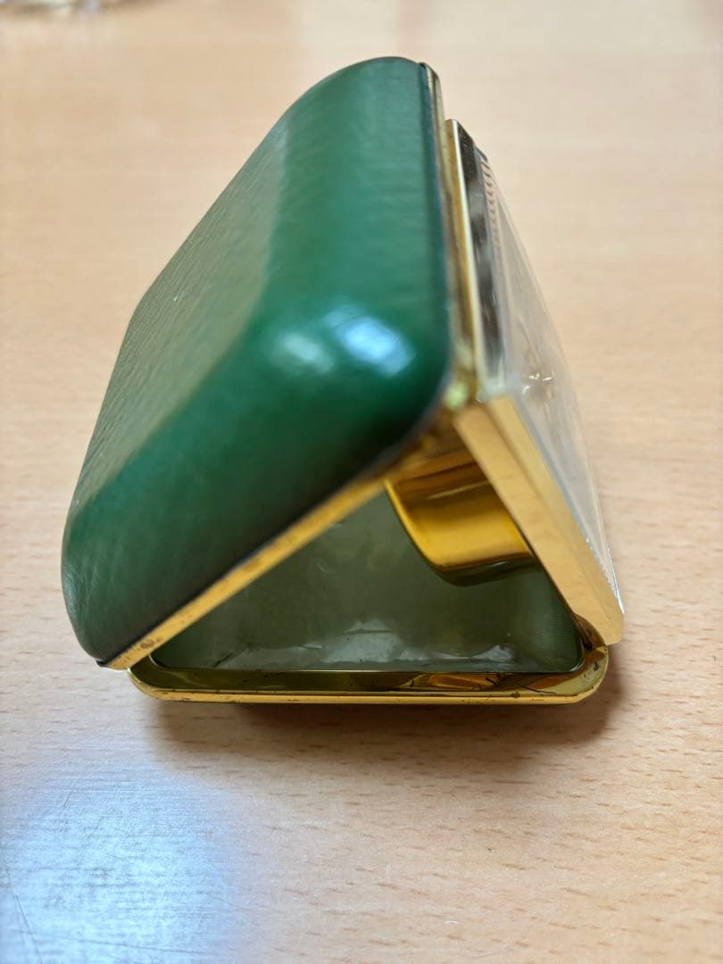 レトロ 緑色 トラベルクロック