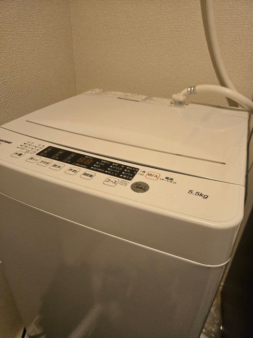 Hisense 全自動洗濯機 HW-K55E 5.5kg ホワイト
