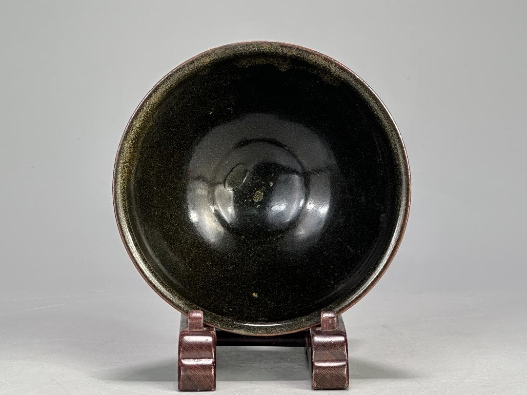 日本美術　天目茶碗　時代茶碗　黒釉茶碗