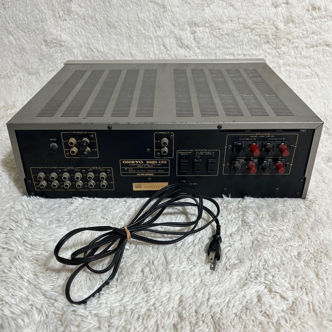 【通電確認済】ONKYO A-819 プリメインアンプ シルバー