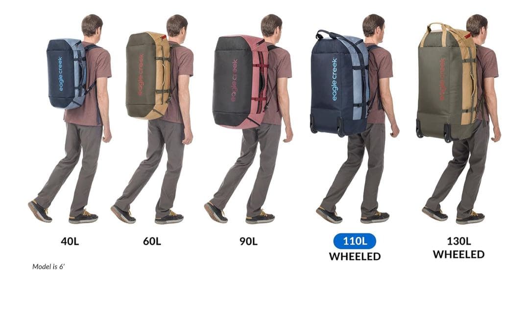 イーグルクリーク カーゴハウラー ウィールドダッフル 110L　黒　ブラック