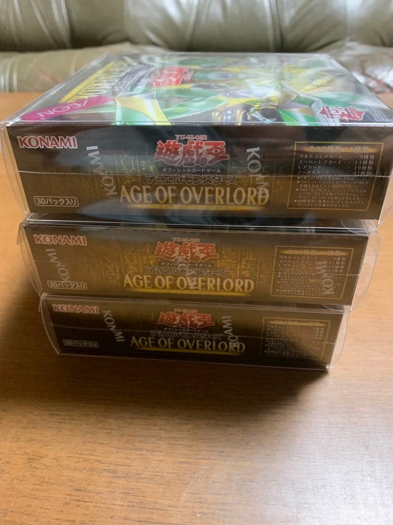 遊戯王OCG AGE OF OVERLORD 3BOX シュリンク付き