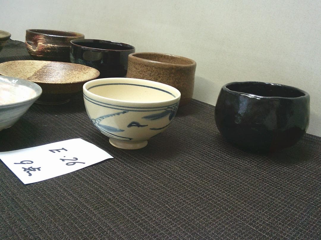 使って！【抹茶茶碗 9点　刷毛目 信楽　蜻蛉文　在銘・E26】★掘り出し換金処分