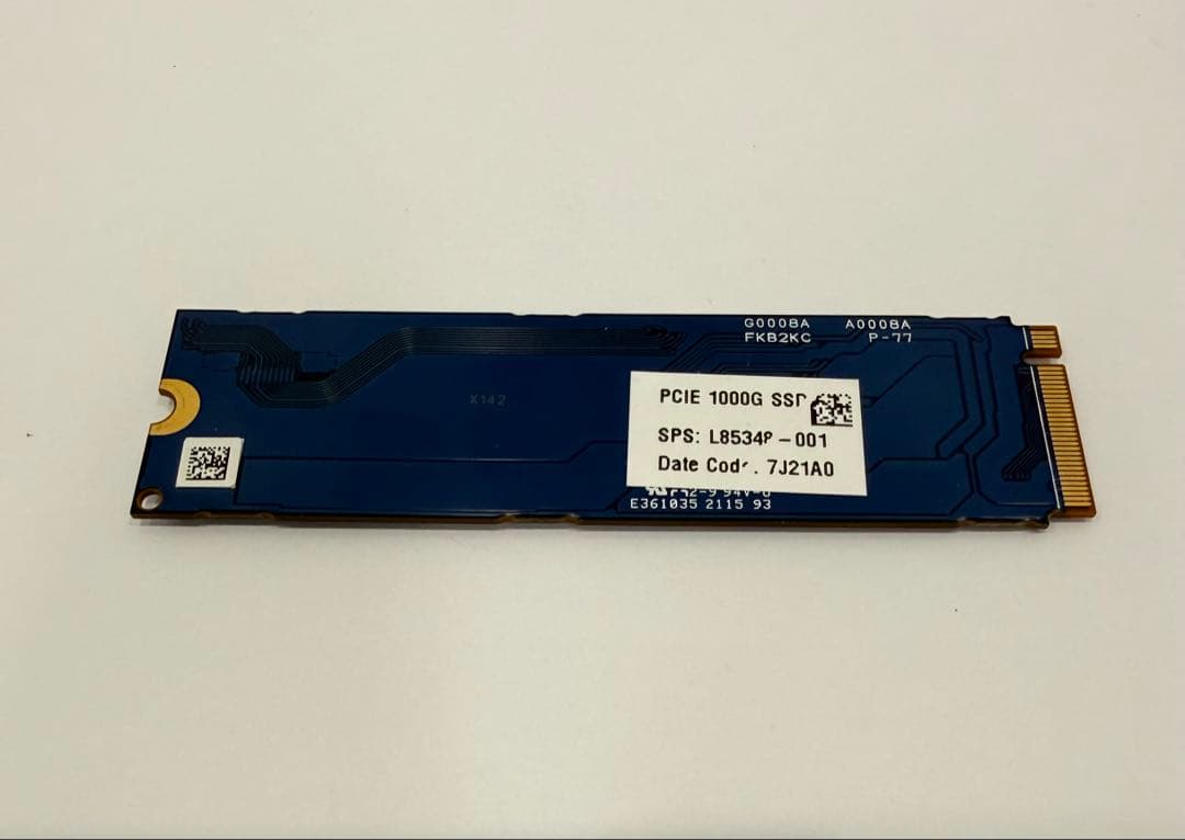 1 TB SSD nVme動作確認済み KXG60ZNV1T02