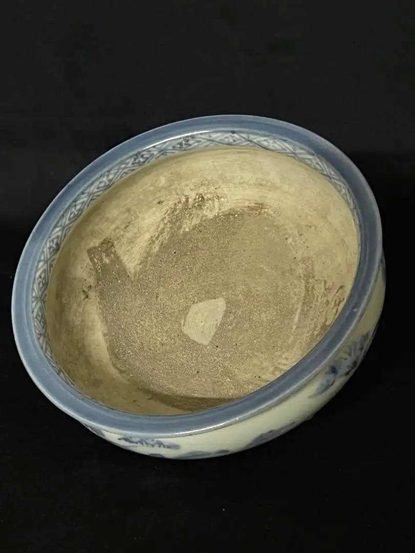【倉庫整理品】古美術 • 染付三足香炉 • 時代物：XG--34