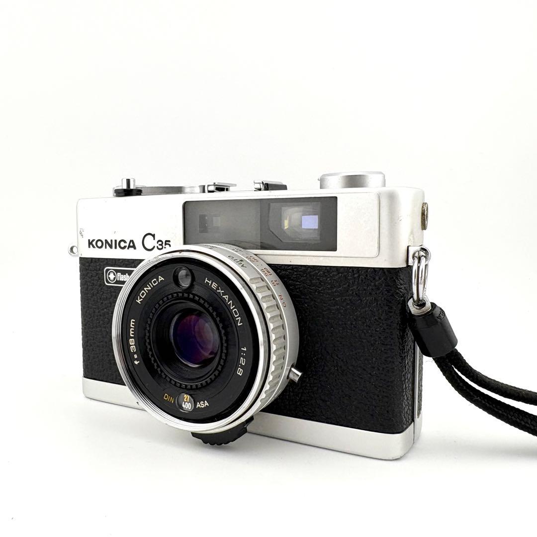 あいでぃある様【完動品】Konica c35 Flashmatic フィルムカメ