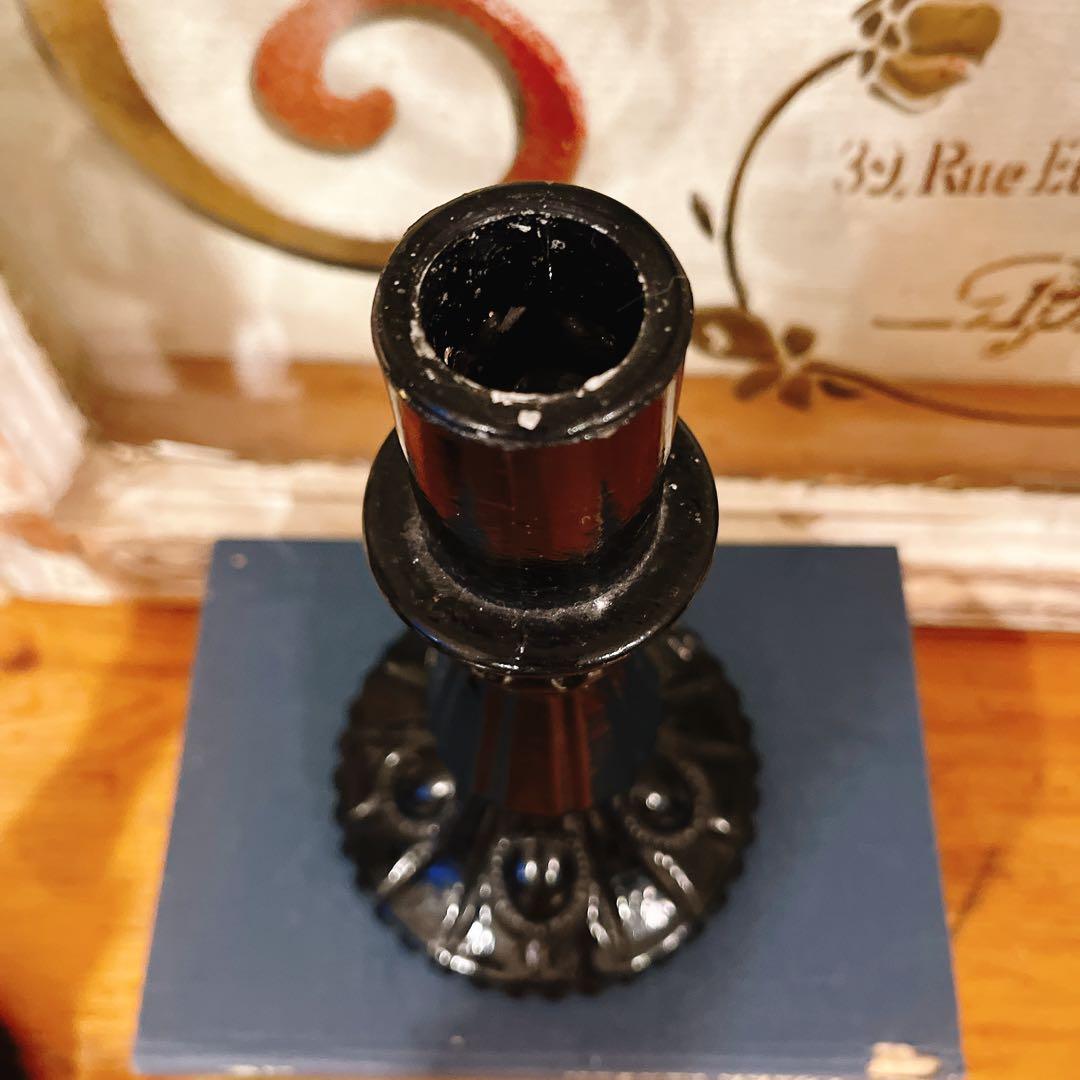 B 黒ガラスのキャンドルスタンド