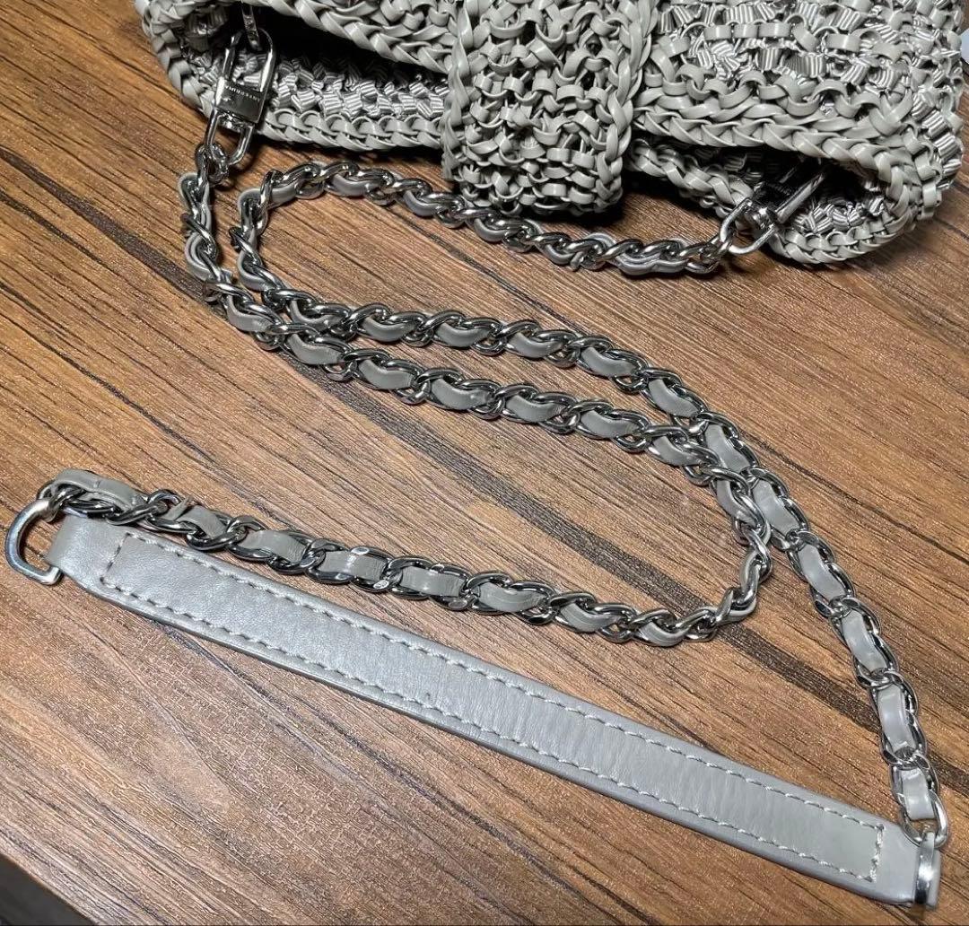 美品 アンテプリマ ルッケットG スモール チェーン　ワイヤーバッグ　編み込み