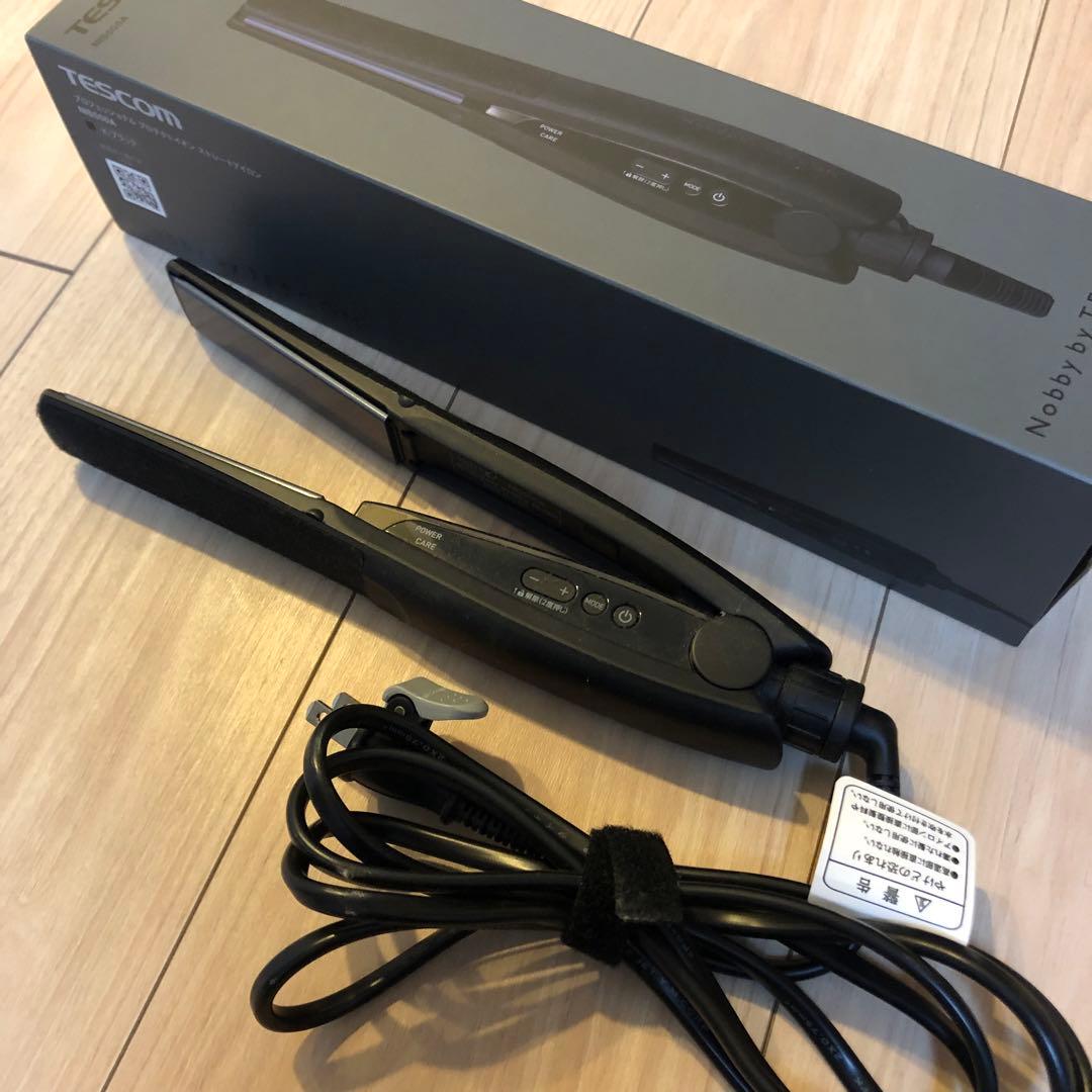 【ほぼ新品！】TESCOM ヘアアイロン ブラック NIS500A