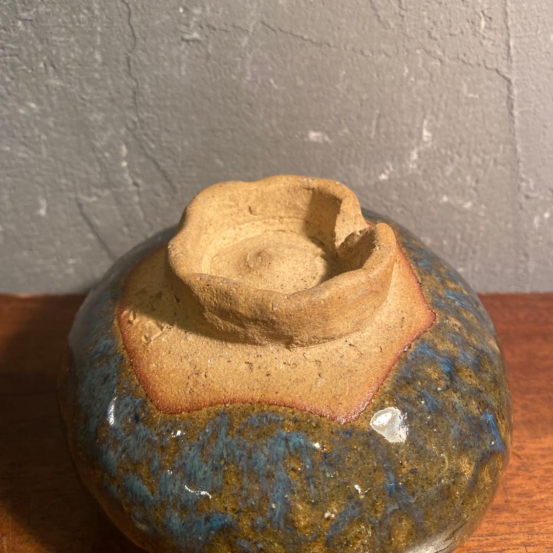 出雲楽山焼き 抹茶碗 釉薬 骨董品 コレクション 古美術 時代物