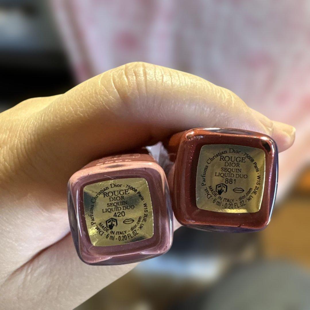 Dior シークイン リキッド デュオリキッドリップ 420 & 881 セット