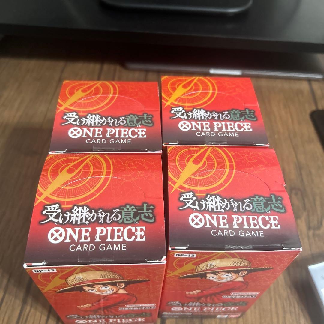 ONE PIECE受け継がれる意思OP-13テープ付き4個セット