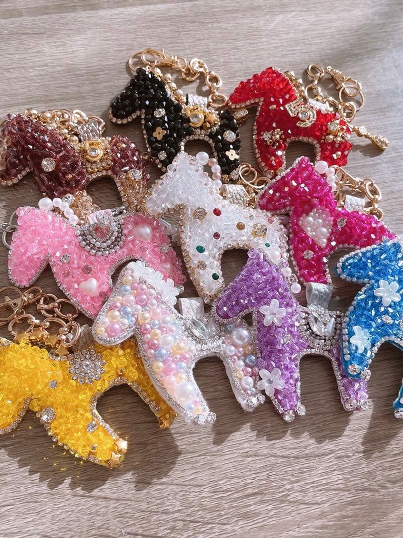 【No.5シリーズ•ᴗ•✿BRAUN 】お馬さん ハンドメイド バッグチャーム