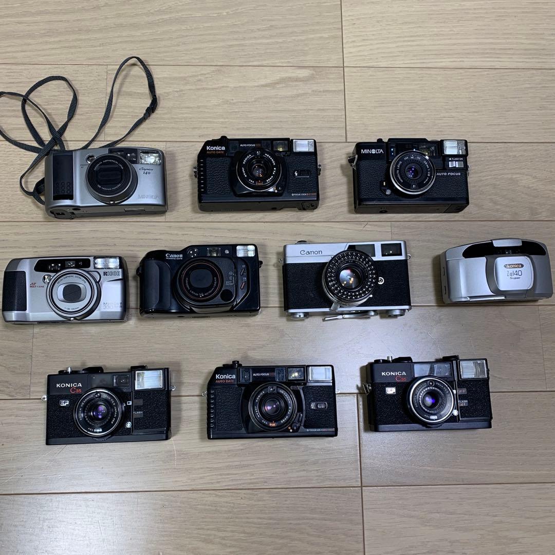 Canon KONIKA MINOLTA Ricoh フィルムカメラ10点まとめ