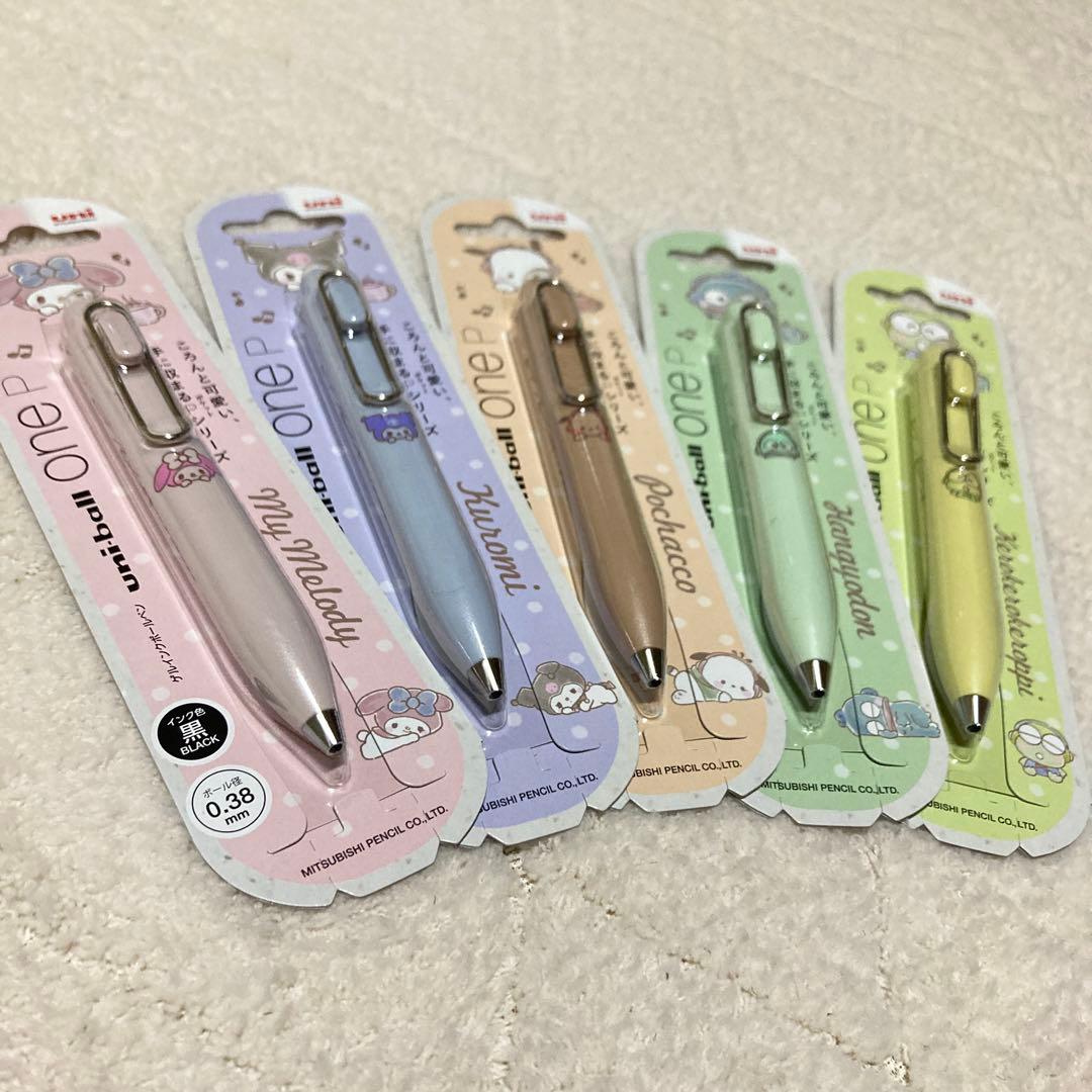【新品5本】uniball one P ボールペン サンリオ マイメロ クロミ