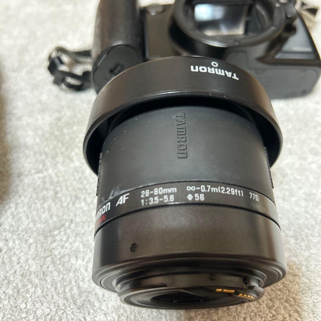Canon EOS フィルム一眼レフカメラ Tamronレンズ2本【ジャンク品】