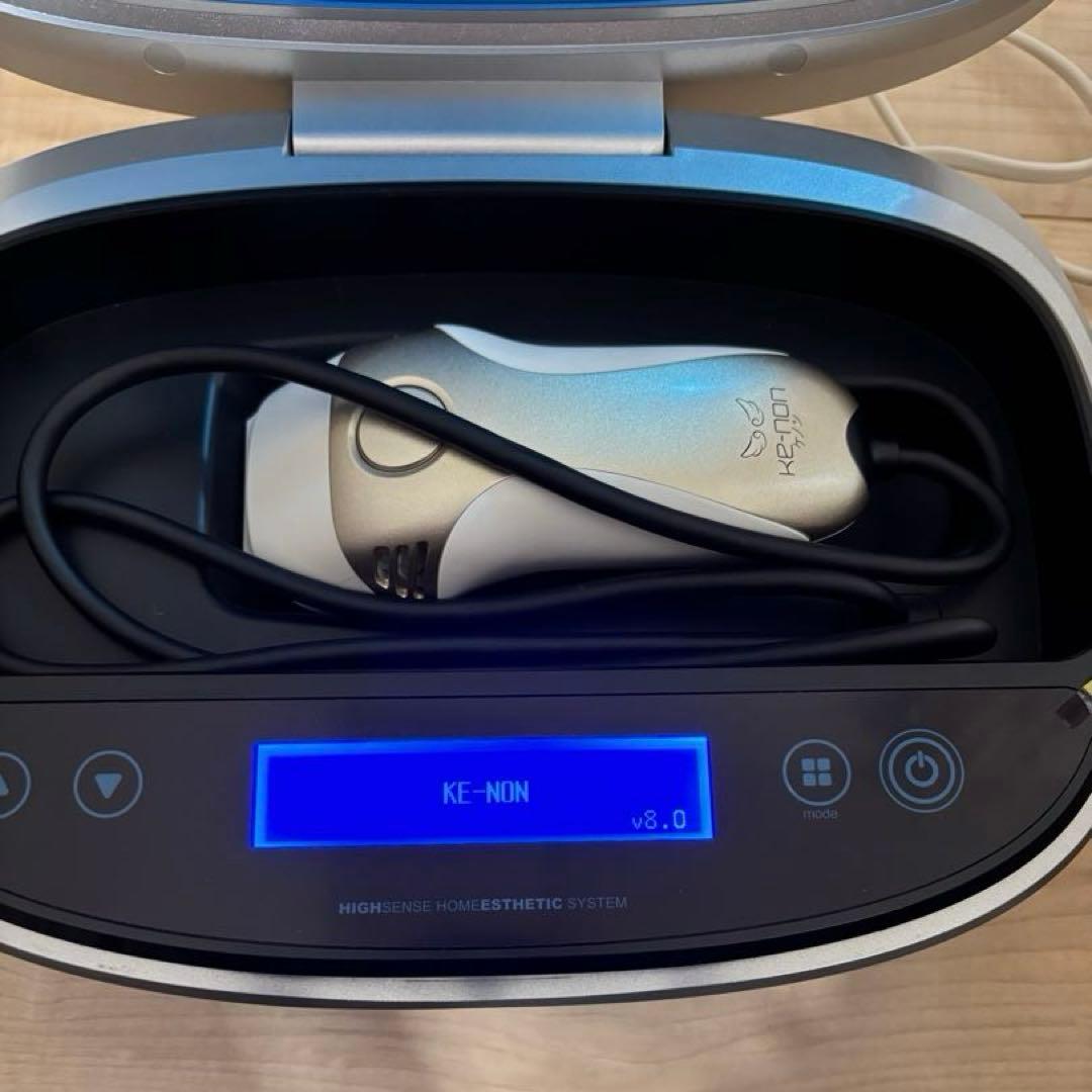 ケノン ver.8.0 脱毛器 カートリッジ付 シャンパンゴールド KE-NON