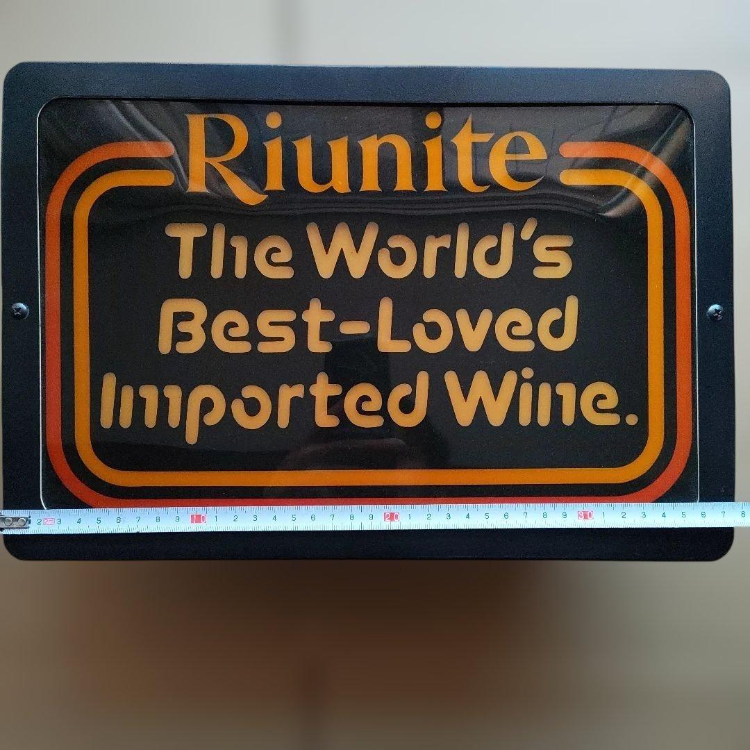 Riunite ワイン 電飾看板 バーサイン ヴィンテージ　1986　当時物