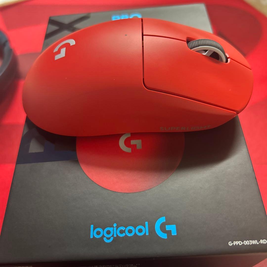 logicool PROX SUPERLIGHT レッド　即日発送