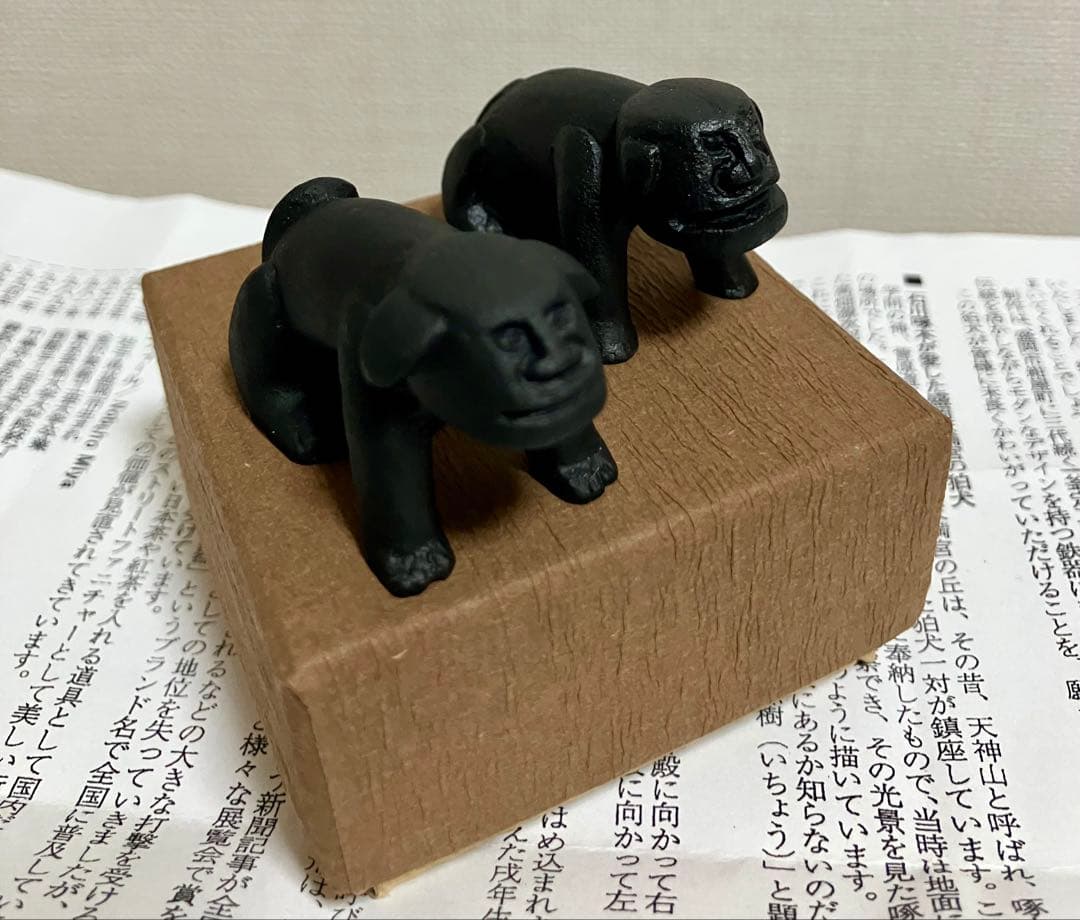 盛岡天満宮　こま犬　狛犬　石馬　未使用