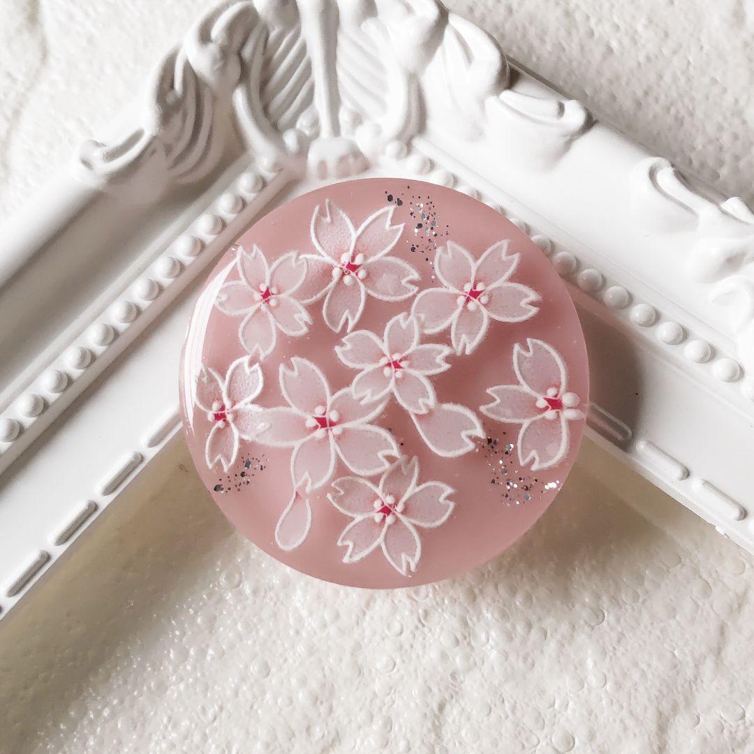 春爛漫 桜 レジン ヘアゴム〈ピンク〉