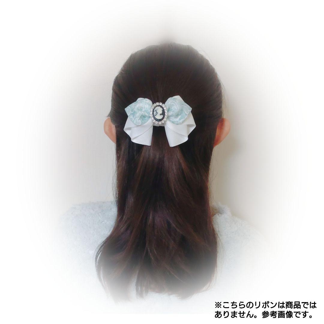 確認　ヘアゴム　ヘアリボン　1079　ふんわり　レース　ピンク