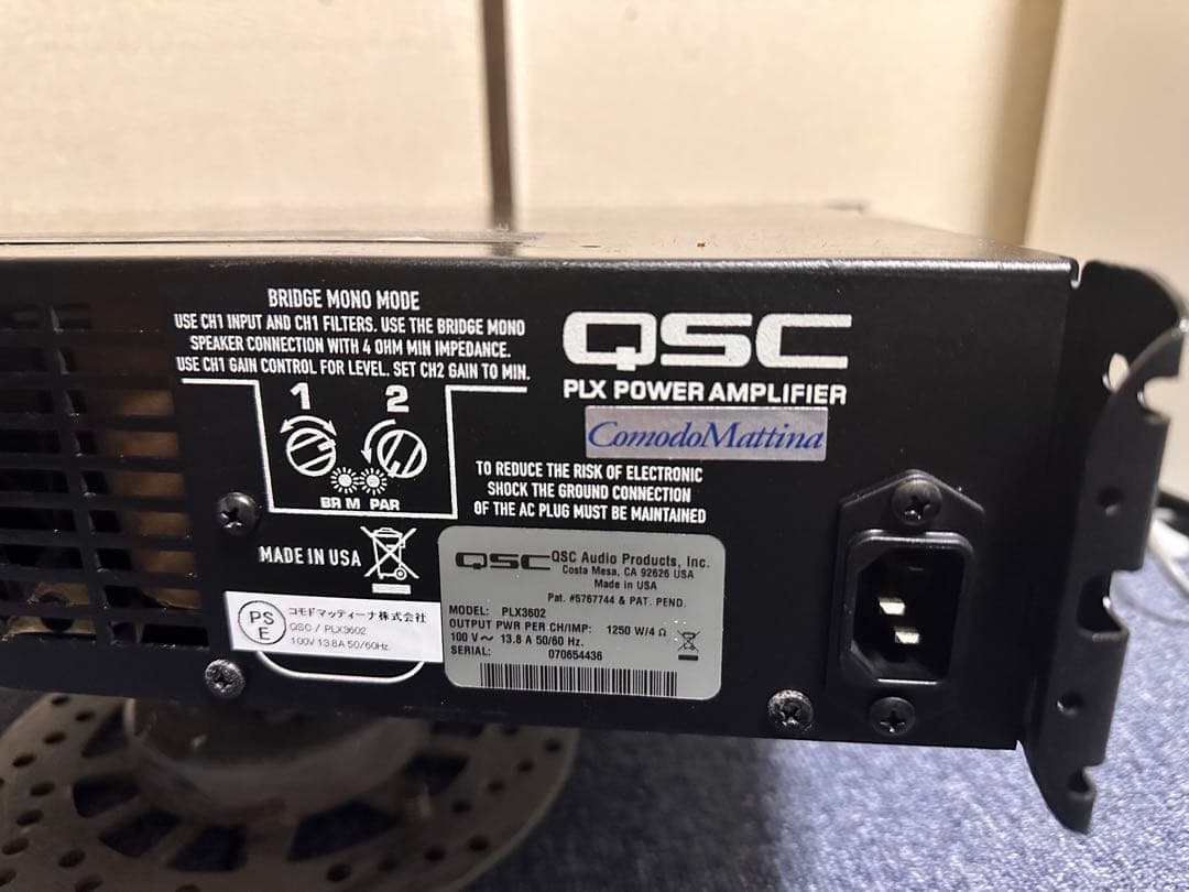 アンプ Qsc PLX 3602