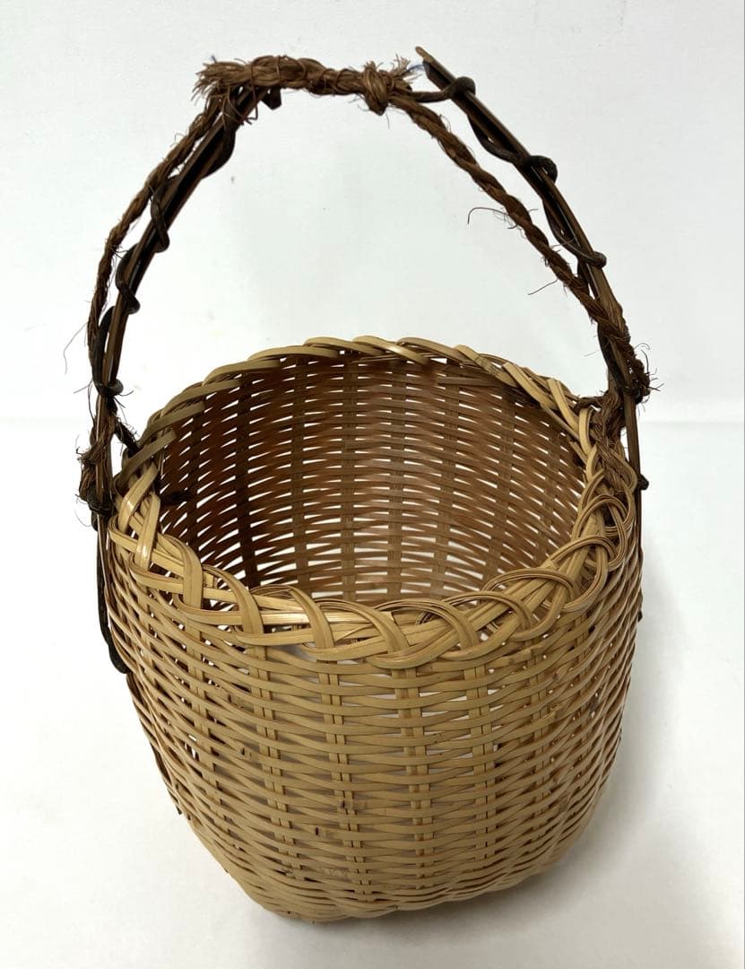 茶道道具　さざえ篭　竹宝斉作