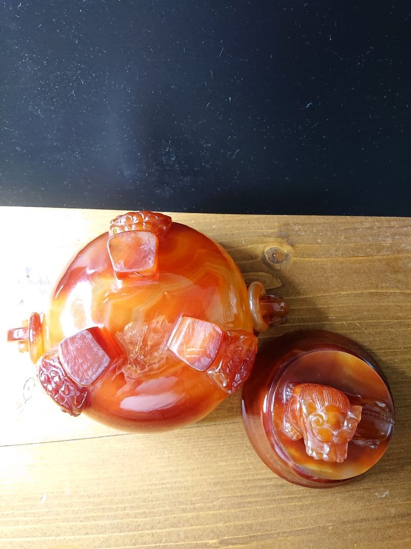 瑪瑙彫刻香炉 中国美術