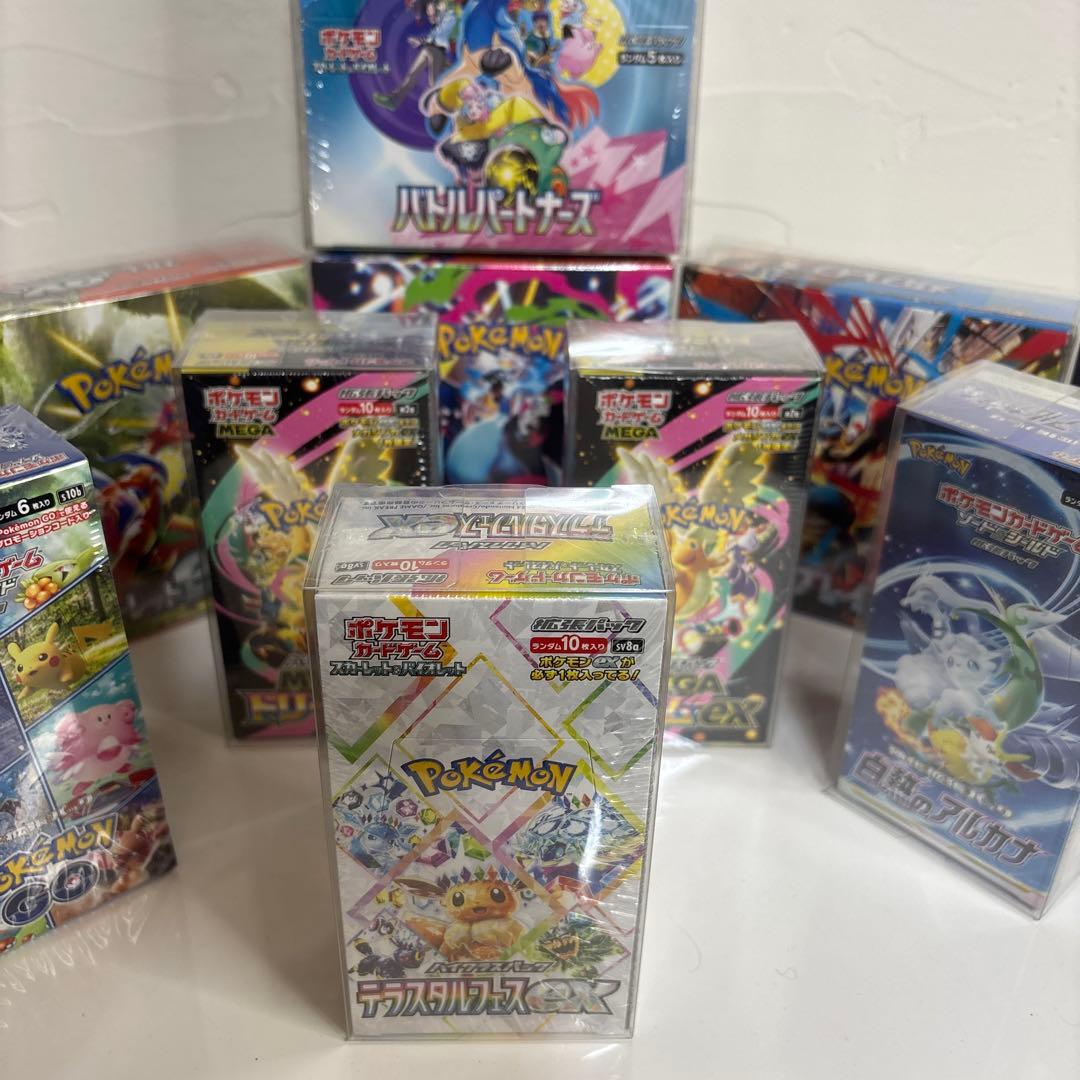 新品⭐︎全シュリンク付きBOXセット⭐︎ポケカ/テラスタルフェス等/11箱