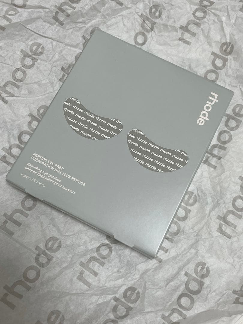 パック・フェイスマスク rhode peptide eye prep rhode logo