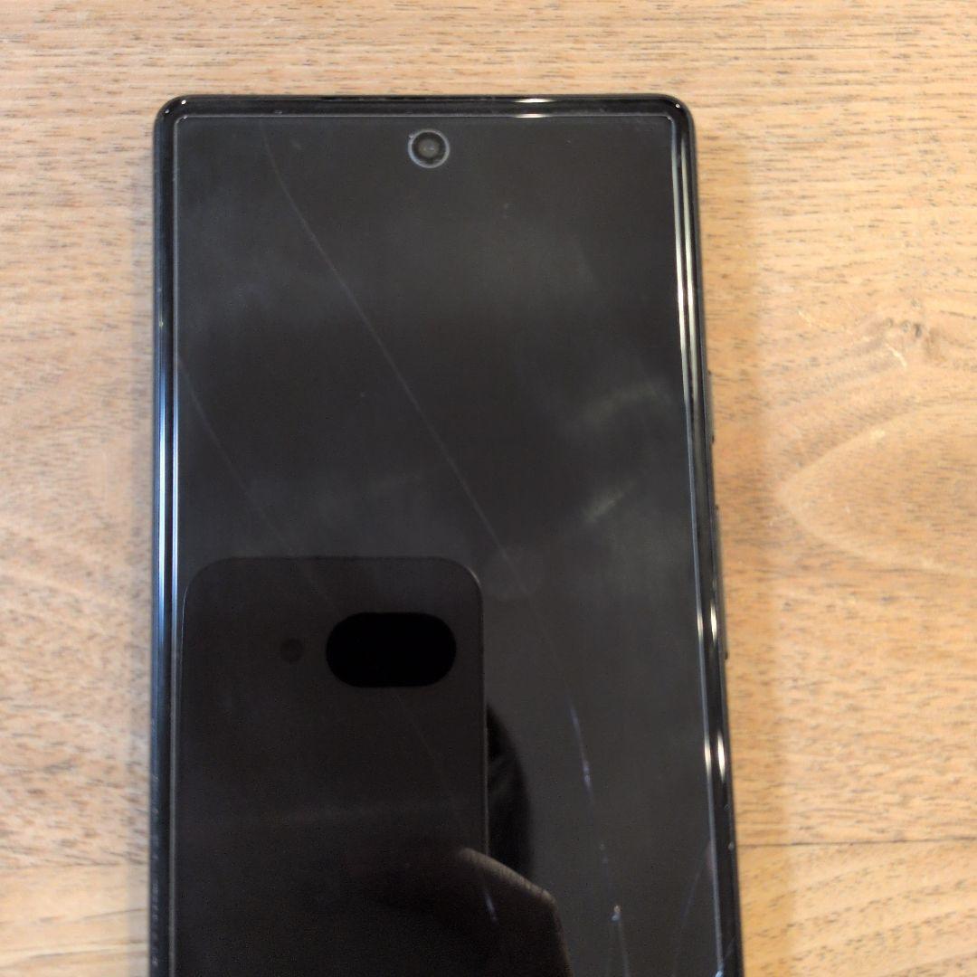 Google　Pixel　6a　チャコール　画面割れあり